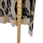 Fate Women's‎ Size Small Cheetah Animal Print Distressed Sweater Tan Photo 8