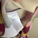 FATE. Pink Yellow Print Bishop Sleeve Blouse Women’s M Preppy Workwear Business Photo 3