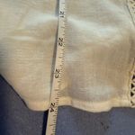 Sundance  Cream Pleated Embellished Bib Collar Blouse Photo 3