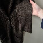 it's our time  Dark Brown Cable Knit Cardigan Photo 1