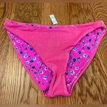 Maaji Pink Floral Happy Flower Reversible Bikini Bottoms Large Anthropologie Photo 0
