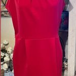 Dana Buchman Red Pleated Sheath Dress Photo 0