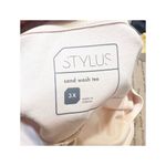 Stylus 3X Women’s Sand Wash Tee Peach Tan NWT Activewear Scoop Neck Modal Blend Photo 4