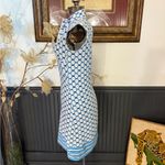 San Soleil Sleeveless 1/4 Zip Mock Neck UV 50 Dress ~ Size XS 💚🍄 Blue Photo 2