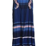 Anthropologie New New  Especia Zelanda Striped Ruffles Tiered Maxi Dress Small Photo 6