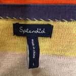 Splendid Multicolored Striped Open Asymmetrical Cardigan Size Large Photo 2