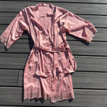 Personal Attendant Silk Robe Pink Photo 0