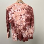 Free People  Women's Long Sleeve Be Free Tie Dye Tee Shirt Top Orange Small Photo 4