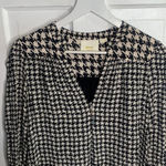 Anthropologie Maeve Sterling Houndstooth Drop Waist Tunic Dress W-617 Sz S Photo 4