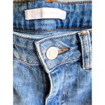 ZARA Trafaluc Denim Fray Culfcrop Fringe Hem One Pocket Ankle Jeans Size 4 Photo 12