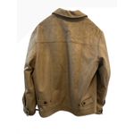 GVS Moda Italy Suede Look Jacket Tan Zip Front Collared Lined Men's Med Photo 1