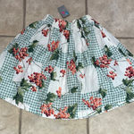 Esprit  Sport Floral Checkered Women's Skirt Size Small Photo 0