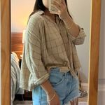 Newbury Kustom Cropped Flannel Top Photo 1