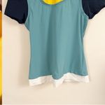 No Ka’OI Yoga Short Sleeve Workout Top Colorblock Racerback Size 1 (Small) Blue Photo 3