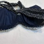 Tory Burch Polka Dot Underwire Bikini Swim Top Navy Blue Size XS Photo 7