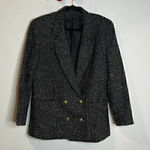 Vintage wool boucle button blazer Gray Size 6 Photo 0