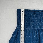 Patterson J. Kincaid Dress Smocked Strapless High Low Polka Dot‎ Blue Size M Size M Photo 2