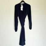 NWT DIARRABLU Lala Wrap Midi Dress Navy X Photo 1