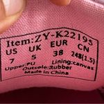 Pink Glitter Shiny Sparkle Fashion Sneakers Women’s Size 7 Barbie Low Top Photo 7