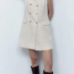 ZARA Tweed Vest Mini Dress Photo 0
