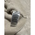 Gap  For Good Crewneck Cotton Sweater Size Small Neutral Cable Knit Fisherman Photo 4