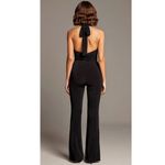 Camila Coelho Emery Jumpsuit, Metallic Black, Large Photo 2
