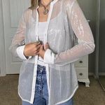 White House | Black Market Gorgeous White sequin tank and cardigan 2 piece Photo 0