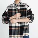 Madewell  Black Flannel Bromley Shirt Size Small Photo 0
