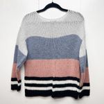 Lucky Brand  Wool Blend Color Block Women's Pullover Knit Sweater Size Medium Photo 4
