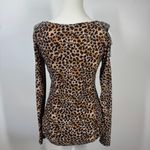 C. OLIVER Women S ANIMAL SILVER BEADED EMBELLISHED COLD SHOULDER CUT OUT TOP Y2K Black Photo 1