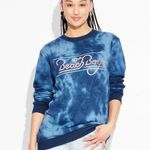 The Beach Boys women's size medium graphic pullover fleece sweatshirt comfort Blue Photo 0
