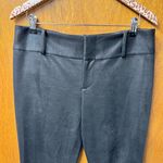 Alice + Olivia Stacy Vegan Faux Leather Ankle Pants Straight Leg Black 10 Photo 7