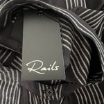 Rails  Elouise Segrada Stripe Button Down Blouse Black White Size Small NWT Photo 10
