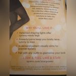 Spanx NWT Star Power Black Center Stage Diamond Patterned Shaping Tights Size B Photo 7