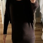 Voll Brown Solid Dolman Long Sleeve Top Womens S M Stretchy Tunic Short Dress Size undefined Photo 8