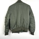 Aritzia The Group Babaton Satin Flight Bomber Jacket Womens XS Army Green Photo 2