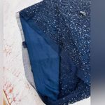 Anthropologie BHLDN Adrianna Papell Petaluma Sequin Dress Size 12 Navy NWT $250 Photo 5