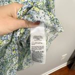 J.Crew Liberty Ruffle Trim Floral Top Size XL Green Photo 4