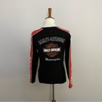 Harley Davidson Vintage Top Long Sleeve Embroidered Patch Logo All Over Graphic Photo 13