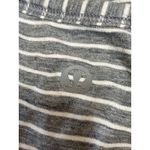 Lululemon All It Takes Gray Striped Ruched Short Sleeve Crop Tee T Photo 2
