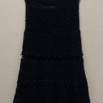Harold's Charcoal Crochet Skirt Black Size M Photo 0