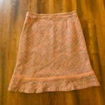 Gap skirt 10 Pink Y2K Wool Acrylic Woven Boucle Knit Ruffled Trim Lined zipper Photo 7