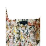 1 STATE Floral Smocked Square Neck Tiered Ruffle Mini Dress Women's Size L Pink Size L Photo 2