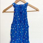 Splendid Blue Floral High Low Summer Tank Top Dress Photo 9