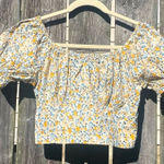 Sim & Sam  Printed Cottagecore Crop Top | S Photo 0