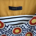 THML Women's Small Embroidered Tank Top Striped Side Panel Sleeveless Casual Photo 5