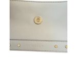 Milly  Hologram White Leather Studded Chain Crossbody Bag Photo 7