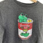 Line Friends Green Bean Soup Grey Crewneck Sweatshirt Women's Size Large L Gray Photo 3