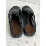 Naot Leather Mary Jane Clog Sandals Black Slip Photo 12