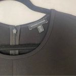 Universal Standard Black Short Sleeve Elle Ponte Knit Front Seam Midi Dress 2XS Photo 5